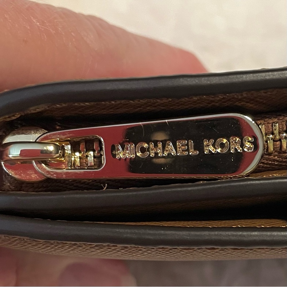*NWOT* MICHAEL KORS Jet Set Bi-Fold Wallet - Women's - Brown Leather (SJ00169) - Picture 9 of 11